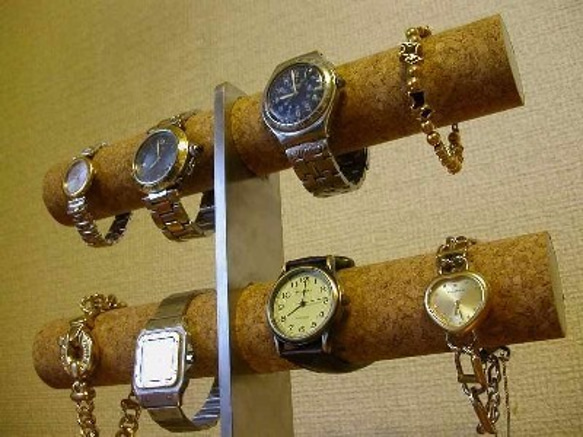 腕時計スタンド　時計スタンド　ウォッチスタンド　ロングトレイ8本掛けインテリア腕時計スタンド 7枚目の画像