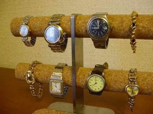腕時計スタンド　時計スタンド　ウォッチスタンド　ロングトレイ8本掛けインテリア腕時計スタンド 6枚目の画像