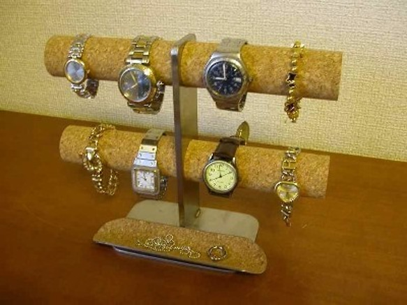 腕時計スタンド　時計スタンド　ウォッチスタンド　ロングトレイ8本掛けインテリア腕時計スタンド 4枚目の画像