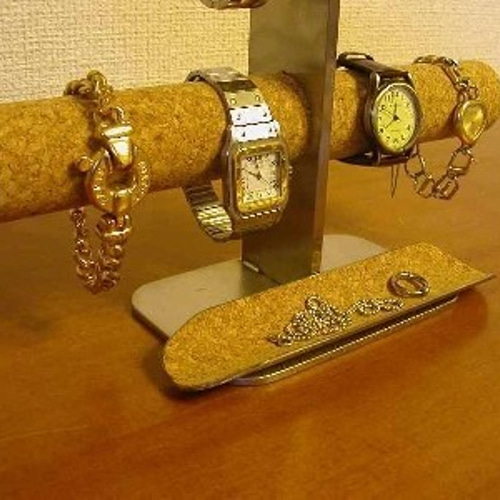 腕時計スタンド8本掛けインテリア腕時計収納スタンドロングトレイAK