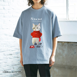 厚みのあるBIGシルエットTシャツ「NEW ME」/送料無料 1枚目の画像