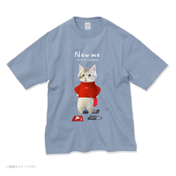 厚みのあるBIGシルエットTシャツ「NEW ME」/送料無料 7枚目の画像