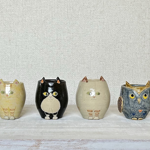 小さなミミズクの花瓶 一輪挿し・花瓶・花器 imuk 通販 17553928