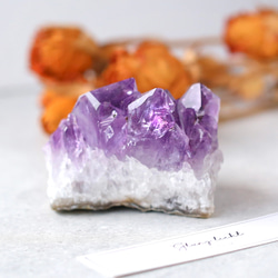 ウルグアイ産アメジストクラスター 浄化 紫水晶 天然石 鉱物 原石 1枚目の画像
