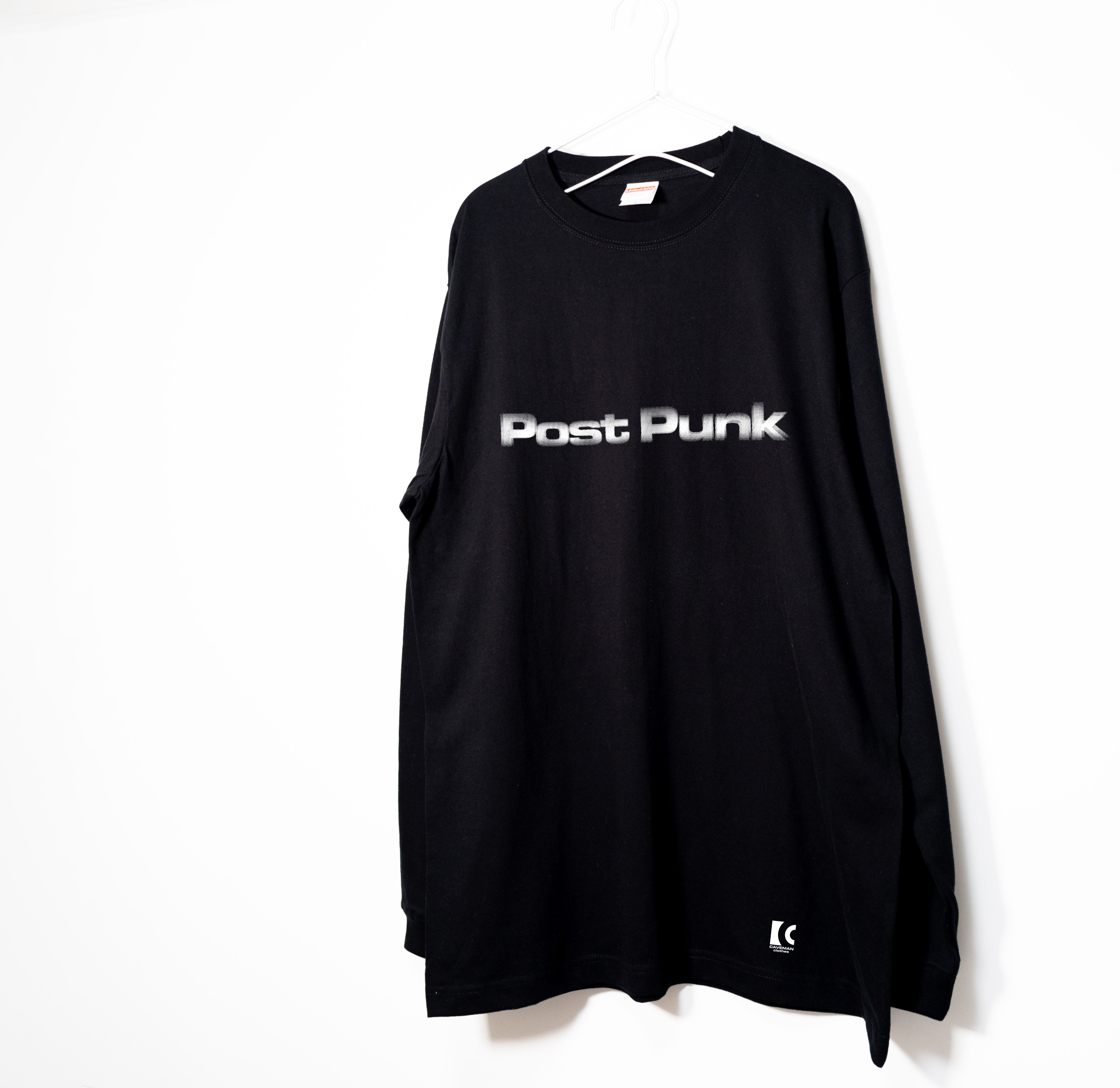 済済パンク XXL punk未使用ロングTシャツ黒 ポスト・パンクのマニアックな音楽系Tシャツ ロンT 【ブラック