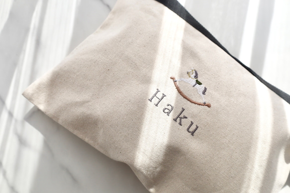 　| 刺繍 |　name porch <wooden horse> 1枚目の画像