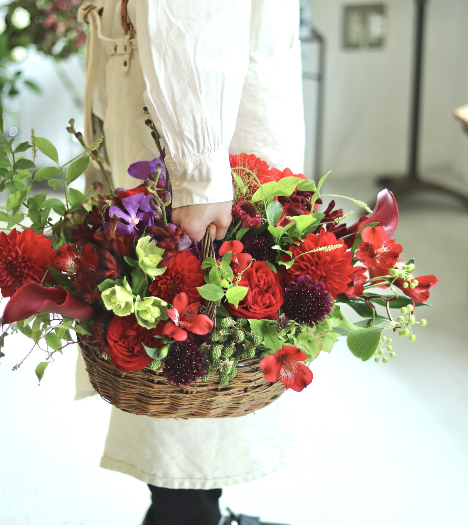 生花　還暦祝い、生花　誕生日　結婚式　卒業　入学