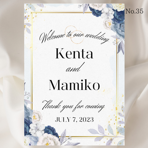 No.33～42ウェルカムボードウェディング結婚式受付サイン