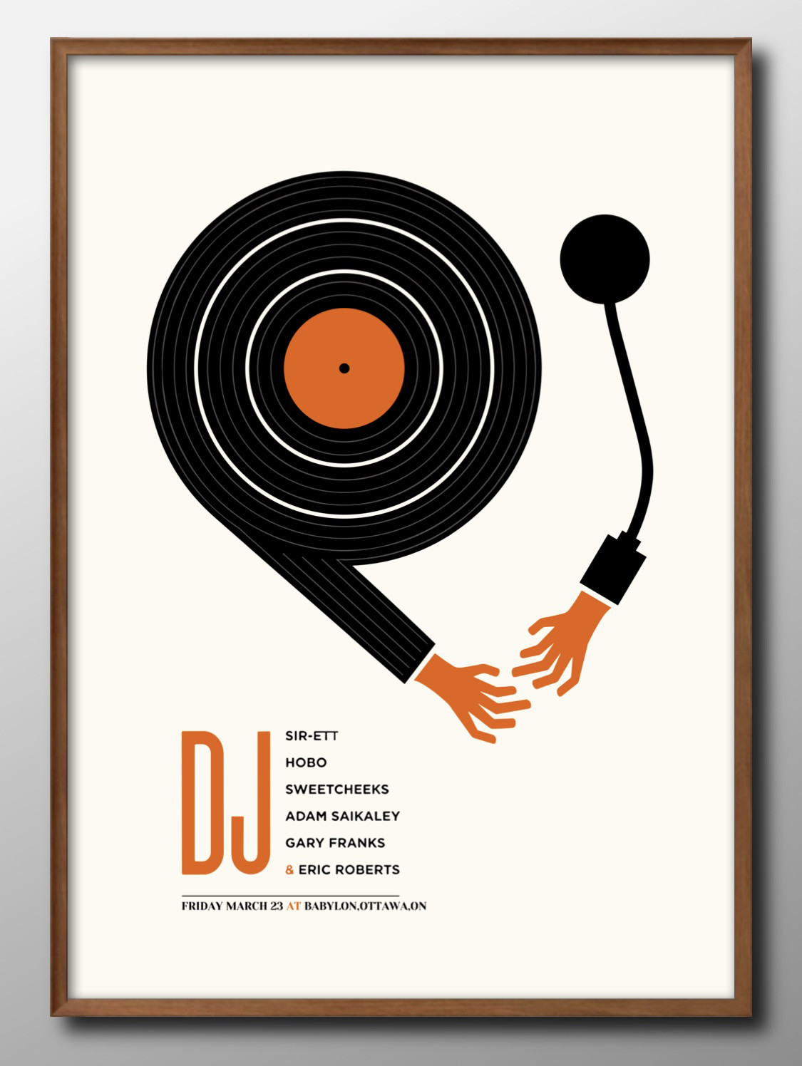 14536□アートポスター 絵画 A3サイズ『ゲイリー・フランク DJ