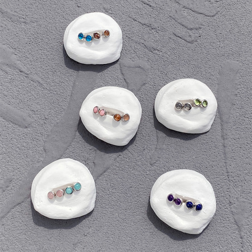 まろページです♪天然石ピアス4点です♡ 天然石ピアス まるまるロングピアス 14kgf pierced earrings