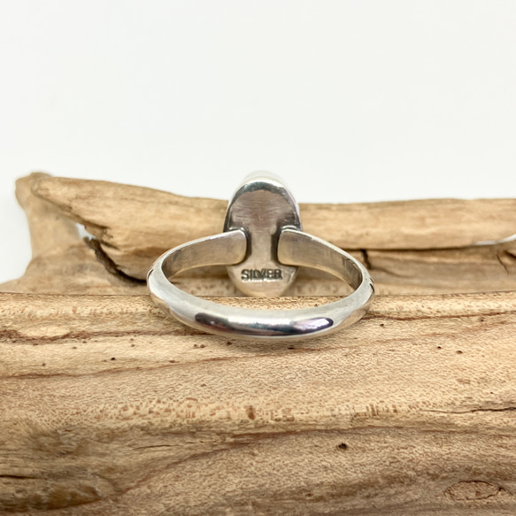 スリーピングビューティー　ターコイズ　トルコ石　シルバーリング　指輪　9.5号　#インディアンジュエリー　925 4枚目の画像