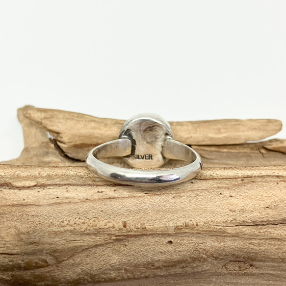アメリカ産　ヴィンテージ　ターコイズ　トルコ石　シルバーリング　指輪　11号　#インディアンジュエリー　925 4枚目の画像
