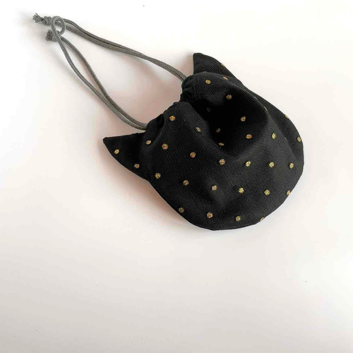 まる巾着袋　ミニ　ネコ ネコポス対応）ミリミリ 巾着（ネコ） - クーリア・オンラインストア