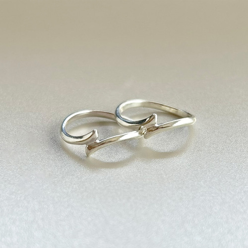 Sprout Ring* 新芽のスプラウトリング 重ね付も楽しいシルバー