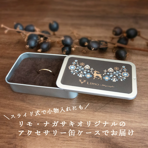 *Sprout Ring*　新芽のスプラウトリング　重ね付も楽しいシルバーアクセサリー　ピンキーリング S64 17枚目の画像