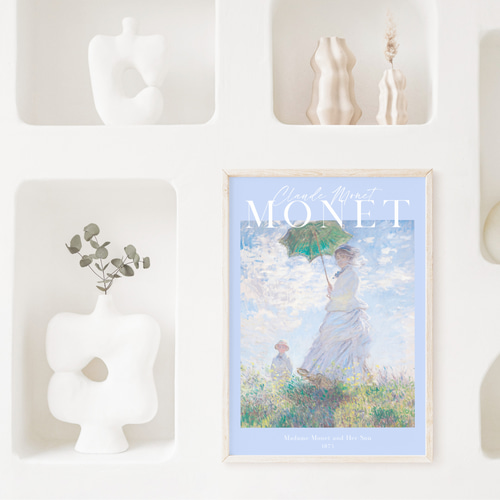 モネ 3枚セット アートポスター パステル 春夏 風景画 アート 絵画