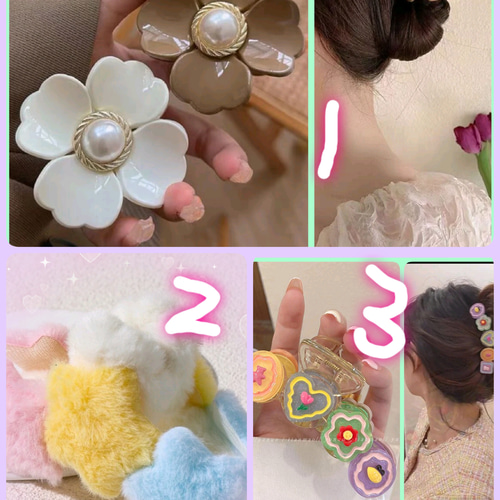 ふわふわスター ベビーヘアクリップ ヘアピン ヘアゴム 星 ふわふわ