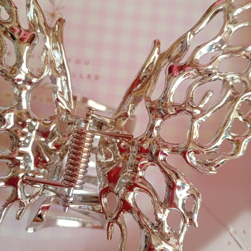 バンスクリップヘアクリップ ゴールド金シルバー銀キラキラ