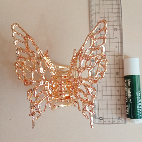 バンスクリップヘアクリップ ゴールド金シルバー銀キラキラ