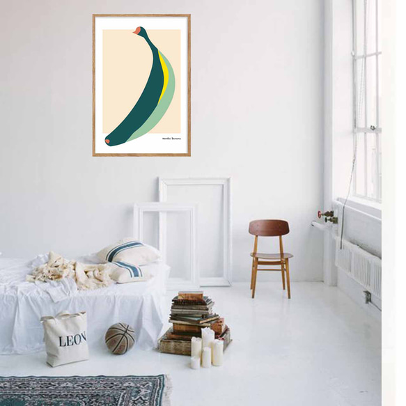 Nordic banana　イラスト　ポスター　A4 A3 A2 A1　アート  　アートポスター　sei検索　2674 4枚目の画像
