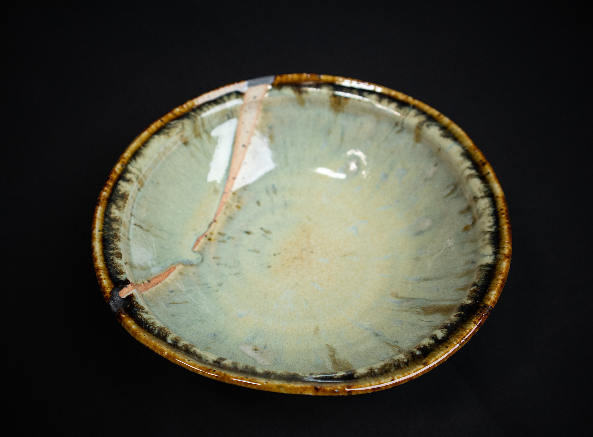 黄金窯変2024 たわみ浅鉢