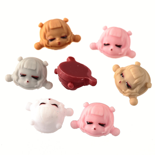人気 250個 ミックス 8mm キャラクター デコパーツ 3D ネイル 顔 ネイルアート用品(筆など)