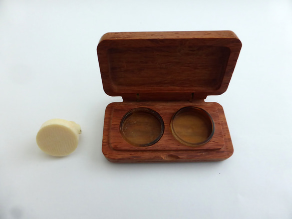 携帯用 本象牙ミニ印鑑 木製＆革ケース付 φ15 龍雲姓名判断鑑定印鑑お作りします！マンモス印鑑16.5mm★吉相体★印鑑オーダー AA1427113917(11000円)