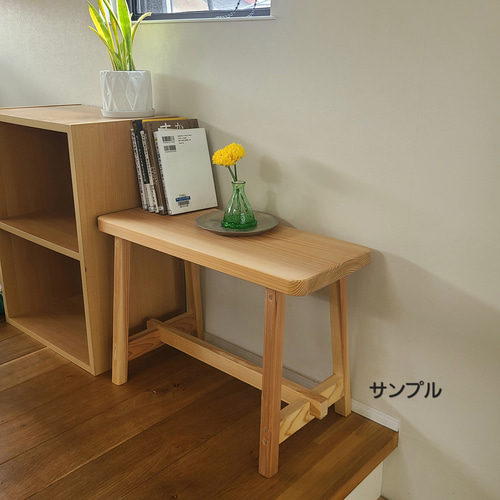ナチュラルウッドミニテーブル 一枚板 ベンチ ローテーブル 椅子