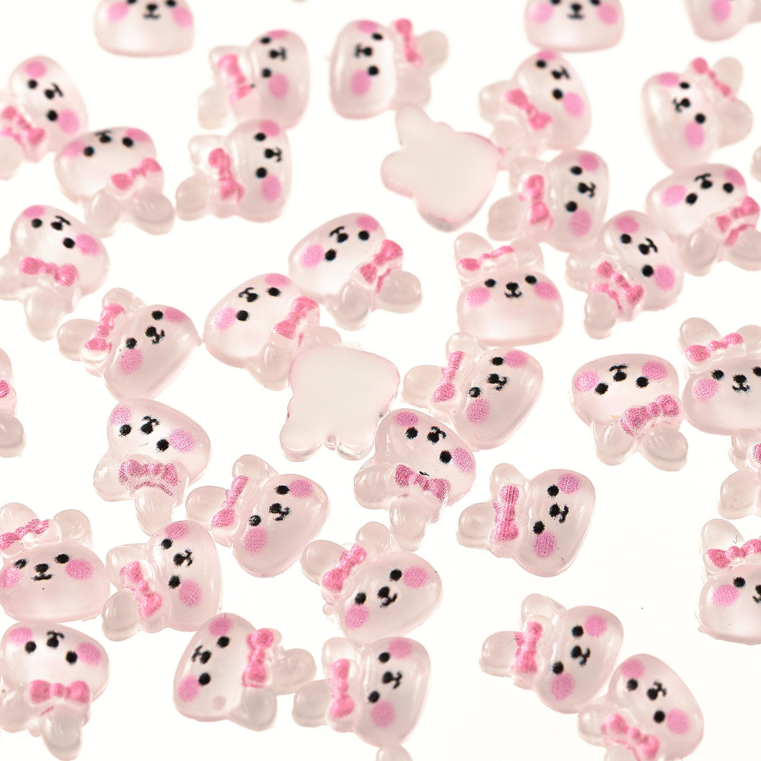 アニマル　ねこ　うさぎ　キャラクター　リボン　ネイル　パーツ　デコ pctinyseveralanimals.jpg