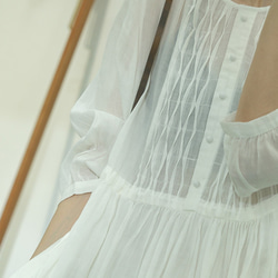 新作.品質よい麻/リネンドレス.上品な涼しいワンピース　ミディアムスカート　4色 10枚目の画像