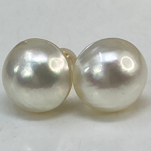 k18YG AU750 18金 マベパール ピアス 1ペア 11ミリ ピアス