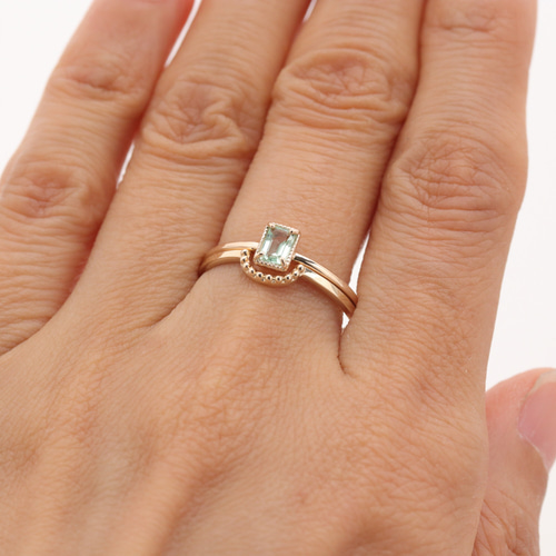 K10/1点物】グリーンベリルリング 指輪・リング EggPlant 通販