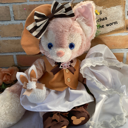 リーナベルS 山吹色色うさぎ9点コスチューム ベレー帽