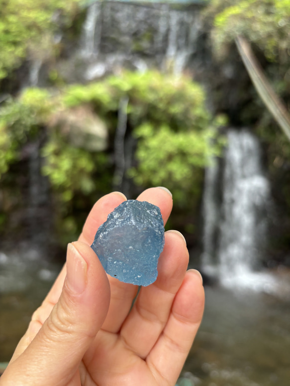 アクアマリン☆原石☆22g☆瀧川神社にて浄化☆No.3 14枚目の画像