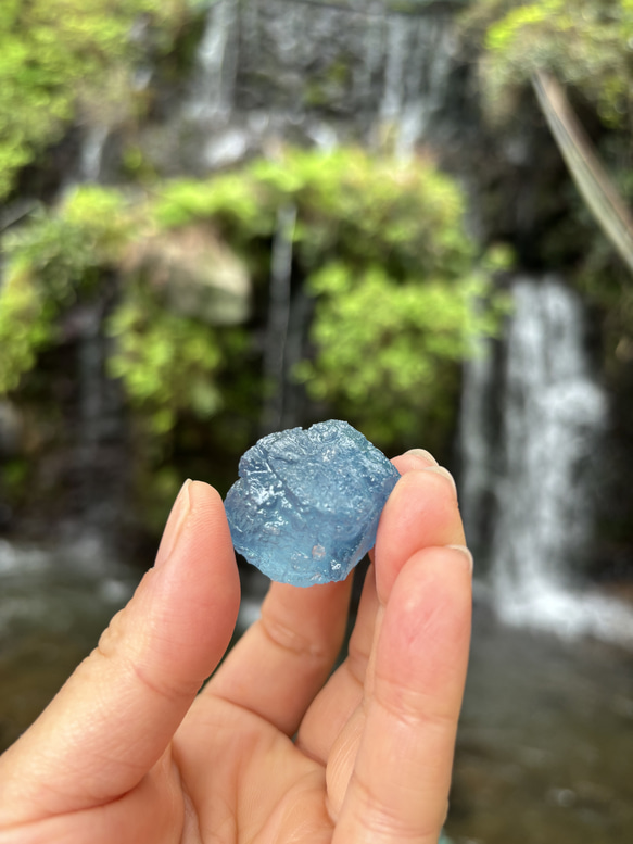 アクアマリン☆原石☆22g☆瀧川神社にて浄化☆No.3 18枚目の画像