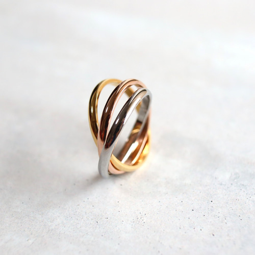 シルバー ラウンドリング 3つの装飾 amp japan(アンプジャパン)通販 GOTHIC TOKYO(ゴシックトウキョウ)公式