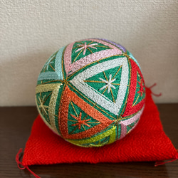 手まり カラフル三角緑 その他インテリア雑貨 きみてまり 通販