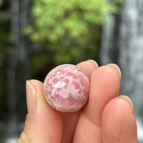 天然石　インカローズ　ミニスフィア　台座付き約1.6センチ⭐️No.1412 天然石 インカローズ ミニスフィア 台座付き約1.6センチ⭐️No.1412
