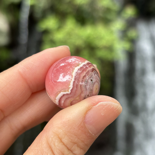 ミニ☆ロードクロサイト（インカローズ）☆スフィア☆22.3mm☆瀧川神社