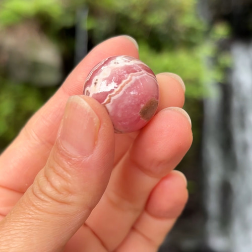 ミニ☆ロードクロサイト（インカローズ）☆スフィア☆22.3mm☆瀧川神社