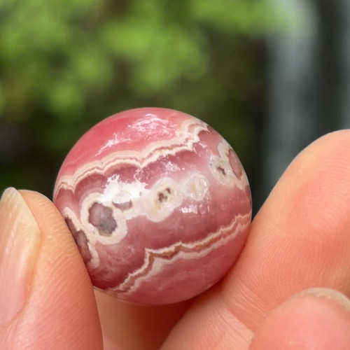 ミニ☆ロードクロサイト（インカローズ）☆スフィア☆22.3mm