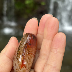 ボツワナアゲート☆握り石☆48㎜☆瀧川神社にて浄化☆No.1 14枚目の画像