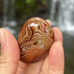 ボツワナアゲート☆握り石☆48㎜☆瀧川神社にて浄化☆No.1 4枚目の画像