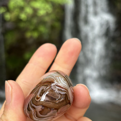 ボツワナアゲート☆握り石☆55㎜☆瀧川神社にて浄化☆No.2 7枚目の画像