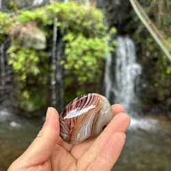 ボツワナアゲート☆握り石☆55㎜☆瀧川神社にて浄化☆No.2 16枚目の画像