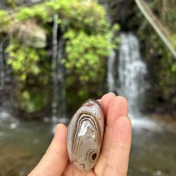 ボツワナアゲート☆握り石☆55㎜☆瀧川神社にて浄化☆No.2 19枚目の画像