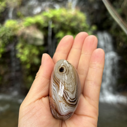 ボツワナアゲート☆握り石☆55㎜☆瀧川神社にて浄化☆No.2 11枚目の画像