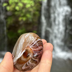 ボツワナアゲート☆握り石☆55㎜☆瀧川神社にて浄化☆No.2 6枚目の画像