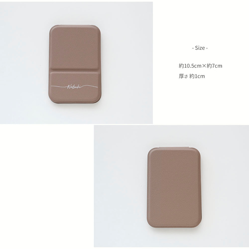 折りたたみ スタンドミラー 名入れ 】 コンパクトミラー ポケット