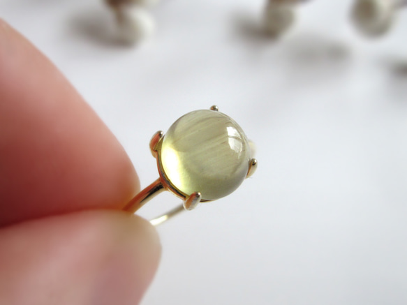 PT アパタイトキャッツアイリング 2.639ct